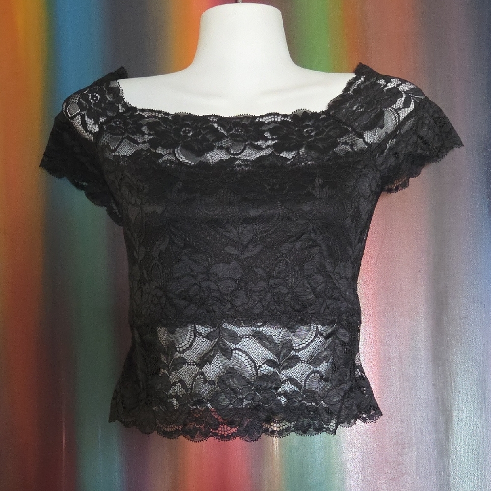 Black Lace Top